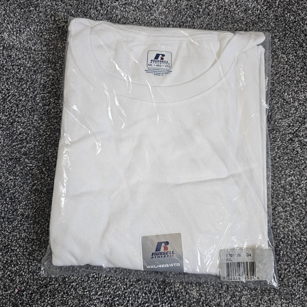 Russell Athletic White Packaged Crewneck Tee